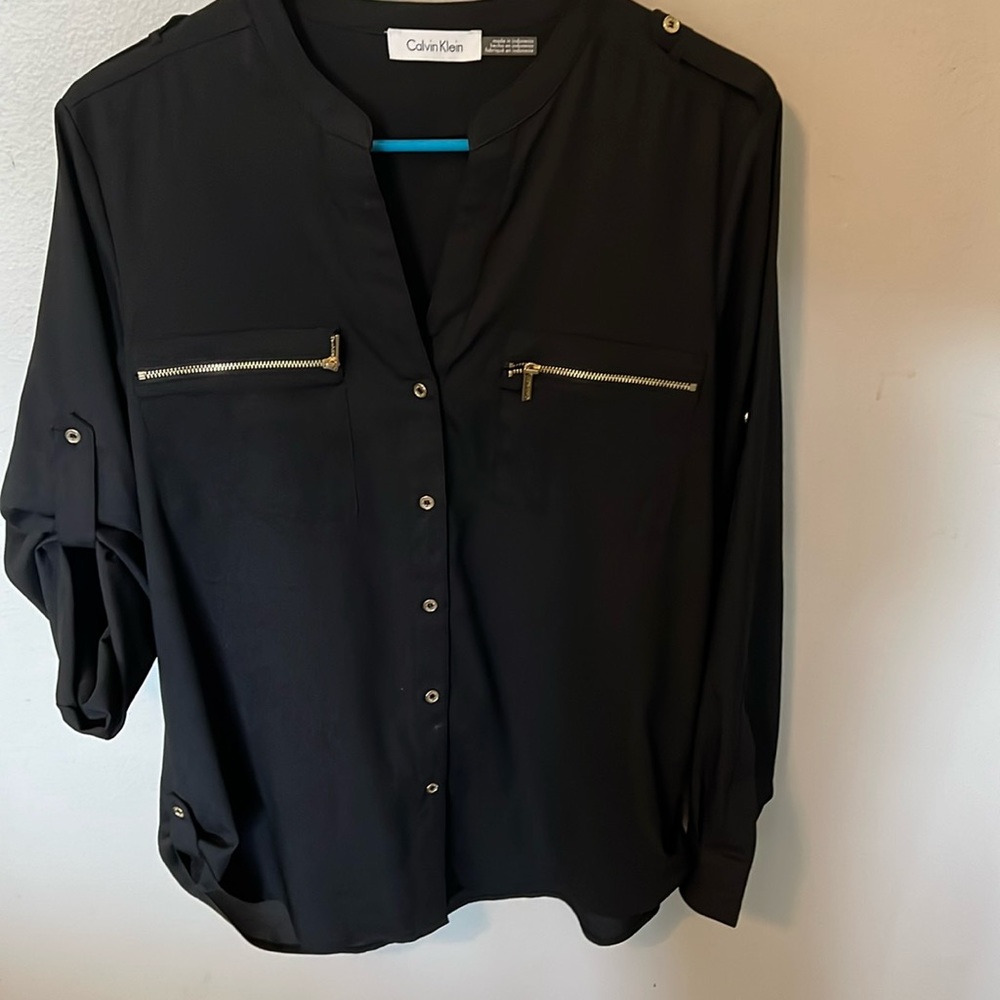Calvin Klein black with gold hardware Medium